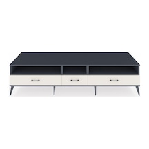 Kronos Tv Ünitesi 3 Raflı 3 Çekmeceli 220x59x51 Antrasit-antrasit/aytaşı Antrasıt/aytası - Antrasıt