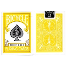 Bicycle Standart Index Sarı Rider Back Oyun Kağıdı Kartları