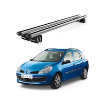 Pençe Renault Clio Sport Tourer 2005-2012 Uyumlu Gri Ara Atkı 109cm Port Bagaj Tavan Barı