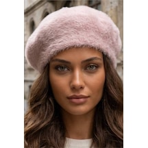 Tezzgelsin Kadın Peluş Kışlık Fransız Ressam Bere Pembe