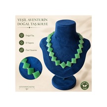 Yeşil Aventurin Doğal Taş Kolye Yeşil Yeşil