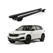 Kanca Skoda Kamiq 2019 Ve Sonrası Uyumlu Siyah Kilitli Ara Atkı 110cm Port Bagaj Tavan Barı