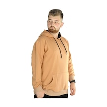 Mode Xl Büyük Beden Eşofman Üstü 2Ip Basic 20569 Sütlü Kahve 001