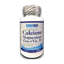 Nutrivita Kalsiyum Magnezyum Çinko 120 Tablet +D3 Vitamini