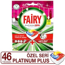 Fairy Platinum Plus Limon Kokulu Bulaşık Makinesi Deterjanı 46 Tablet