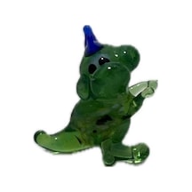 El Yapımı Mini Murano Cam Dinozor Biblo A161-09