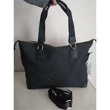 Just Polo Kadın Yeni Sezon Büyük Boy Lüks El Ve Omuz Çantası Shoulder Bag Ebat: 33 X 40 Cm Siyah