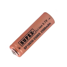 Supex 18650 3.7v 2500mah Li-ion Şarjlı Pil Başlı