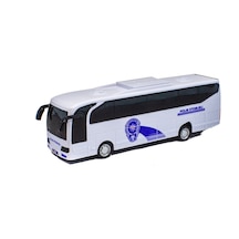 Oyuncak Otobüs Polis Otobüsü Sürtmeli Beyaz 22 Cm