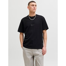 Jack & Jones Fusion Back Print Erkek Siyah Tişört 12289911-b