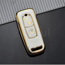 Honda Forza 2023-2024-2025 Anahtar Kılıfı Beyaz-gold
