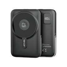 Lenyes Pw1002d 20w Dijital Led Ekranlı Standlı Wireless Powerbank 15w 10000mah Siyah