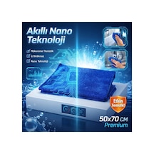 Parlak Mikrofiber Nano Teknoloji Temizlik Bezi 50x70 Mavi