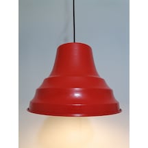 Riolight Retro Kırmızı Içi Gold Tekli Metal Sarkıt Çap: 27Cm (538288583)
