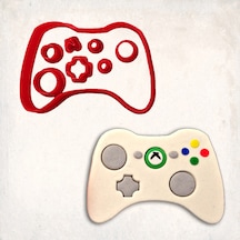 Xbox Controller Detay Kurabiye Kalıp Seti 7 Li KIrmızı