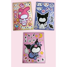 Hello Kitty,kuromi Ve Arkadaşları, Kendin Yap Sticker, 3 Adet Diğer