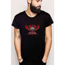 Dream Theater Logo Star Baskılı Siyah Erkek Tshirt