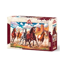 Art Puzzle 1000 Parça Vadide Vahşi Koşanlar