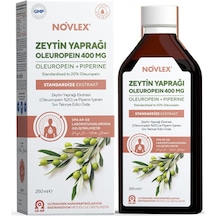 Novlex Zeytin Yaprağı Eki ve Piperin Takviye Edici Gıda 250 ML