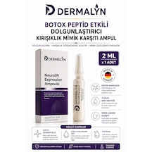 Dermalyn 1 Adet Peptid Etkili Dolgunlaştırıcı Kırışıklık Mimik Karşıtı Ampul Serum Dermaroller Dermapen