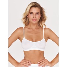 Mistirik Pisun Model Ince Askılı Sarkma Önleyen Pedli Büstiyer Beyaz Renk Beyaz Mistirik Pisun Model Ince Askılı Sarkma Önleyen Pedli Büstiyer Beyaz Renk Beyaz