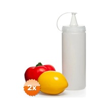 2 Adet Sos Şişesi - Şeffaf - 700 Ml Diğer