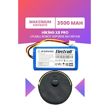 Hiking X8 Pro Uyumlu Batarya Maksimum Kapasite 3500mah Pil