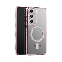 Newface Samsung Galaxy Uyumlu A57 5g Joke Simli Magneticsafe Kılıf - Pembe Diğer