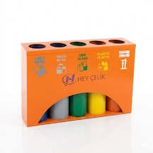 5 Li Sıfır Atık Kutusu Geri Dönüşüm Ünitesi Gd-503 Metal Atık Ayrıştırma Sistemi Hey Çelik