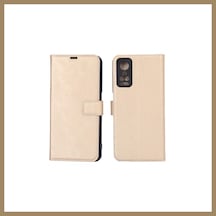 Bezos General Mobile Gm 22 Pro Trend S Plus Kapaklı Telefon Kılıf - Gold 22