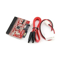 Vkemall Ide-sata Çift Yönlü Dönüştürücü Adaptörü - Ide Ve Sata Diskleri İçin 3gbps Hızlı Veri Transferi, Plug&play, Led Göstergeli