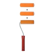 Saten Ipek Rulo Fırça Seti 10cm Karışık Karışık