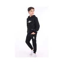 Toontoy Erkek Çocuk Baskılı Eşofman Takım Siyah