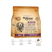 Mydog Az Tahıllı Kuzu Etli Diyet & Kısır Köpek Maması 3kg