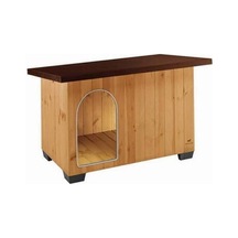 Baita 80 Ahşap Köpek Kulübesi 69x102x68 Cm Çok Renkli
