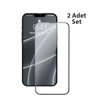 Baseus İphone 13 Mini 0.23mm Full Kavisli Ekran Koruyucu Cam 2 Adet- 5775 Mh-hs1218-3213