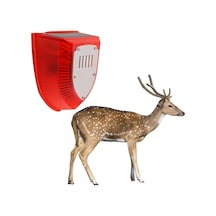 Vkemall Güneş Enerjili Su Geçirmez Hayvan Çekici - Çiftlik Bahçe Ormanı İçin Zamanlayıcı Ses Ve Işık Alarmı N911m