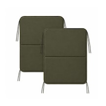 Microcase İple Sabitlemeli Katlanabilir Kamp Sandalyesi Minderi Piknik Outdoor Balıkçılık 40x40 Cm 2 Adet Al5564 Yeşil