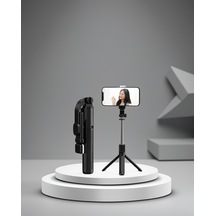 Kablosuz Bluetooth Selfie Çubuğu 360 Dönebilir Başlık