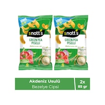 Akdeniz Usulü Yeşil Bezelye Atıştırmalık Cips 85 Gr X2 Adet