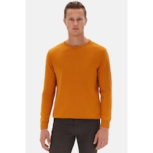 Ds Damat Regular Fit Sarı Düz Kazak 1hc060196016m 501