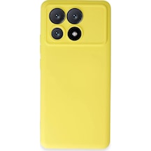 Newface Xiaomi Poco X6 Pro Kılıf Nano İçi Kadife Silikon - Sarı