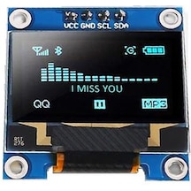 0.96'' 128x64 Oled Grafik Lcd Ekran - Mavi