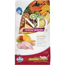 N&D Tropical Selection Düşük Tahıllı Tavuklu Tropikal Meyveli Kısırlaştırılmış Yetişkin Kedi Maması 1500 G