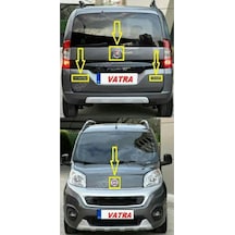 Fiorino. Combi 1.3 Multijet Trekking 2016-2021 Multijet Kırmızı "j"premio Krom Yazı-kaput Bagaj Arma