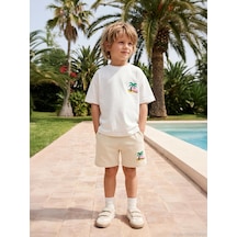 Civil Boys San Surfsea Baskılı 2'Li 3 -9 Yaş Takım  - Ekru 17285000226S1
