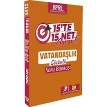 KPSS Vatandaşlık 15 te 15 Net Garanti Soru Bankası Çözümlü- Tasarı Akademi