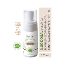 INCIA %100 Doğal İpeksi Yüz Temizleme Köpüğü Makyaj Akne Siyah Nokta Sivilce Yağlı Ciltler Vegan 125 ML