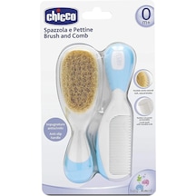 Chicco Chı-6600331 Bebek Yumuşak Fırça Tarak Seti 0 Ay+ Mavi