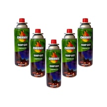 Mobee 5 Li Gaz Kartuşu Set Beşli Pürmüz Gazı 5 Adet 227 Gr Kamp Gazı Bütan Propan Gaz Kartuşu 227gr Yeşil